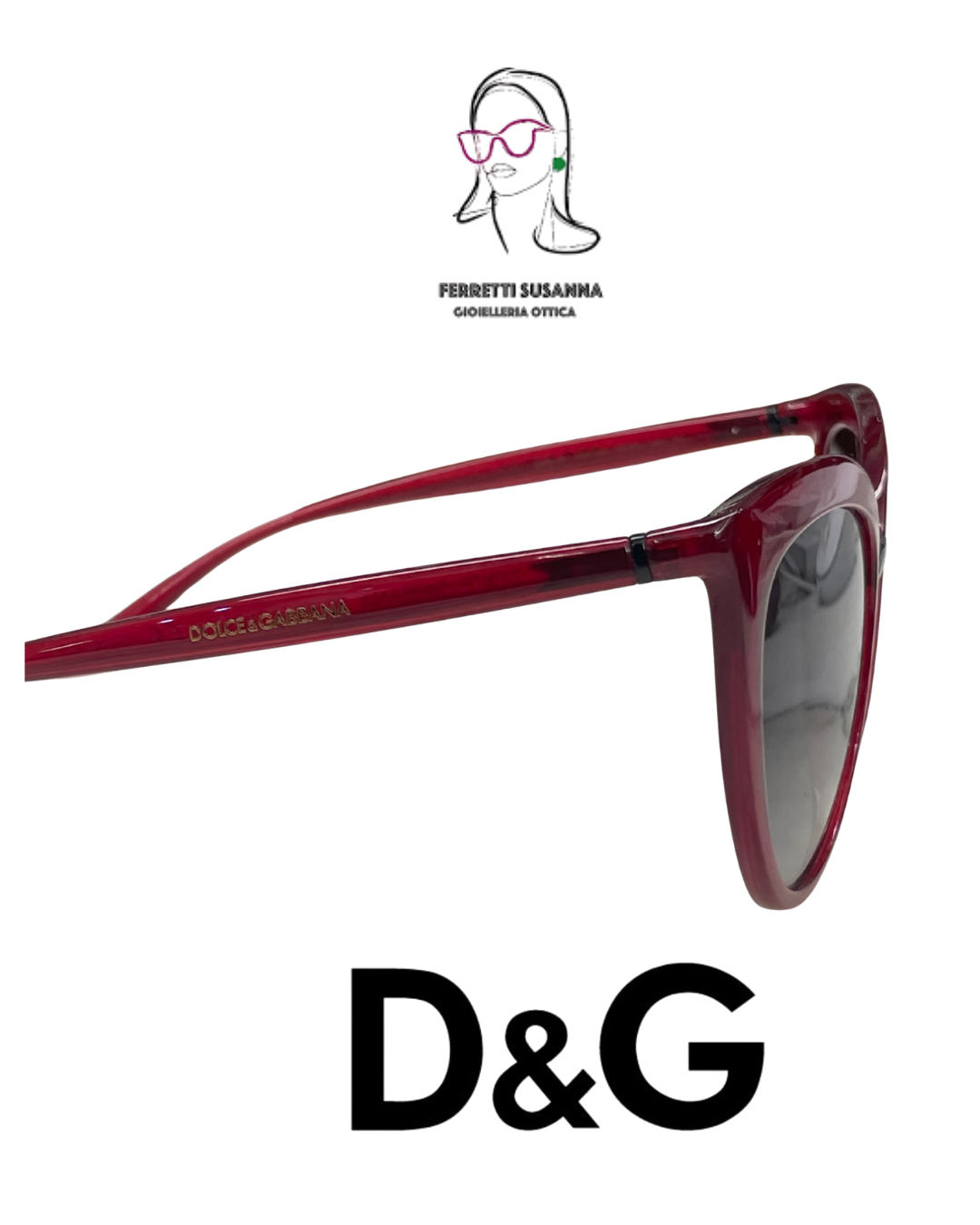 OCCHIALE DOLCE  E GABBANA 6113 CAL 55 ROSSO